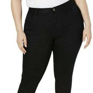Style & Co Crochet-Trim Pants 22W Black